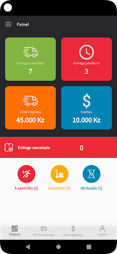 Android application Envio Rápido screenshort