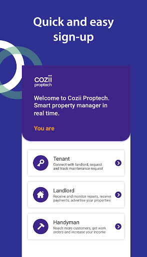 Cozii Proptech Screen 2