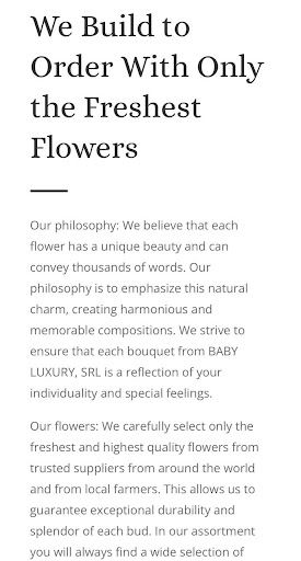 Baby Luxury Flowers and style