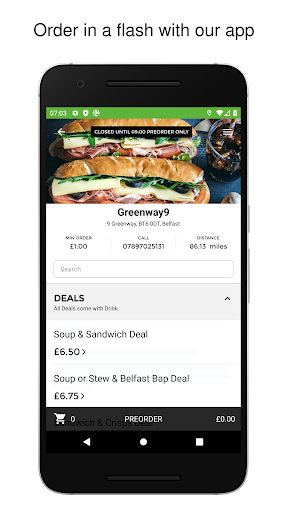 Android application Greenway9 screenshort
