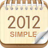 卓上カレンダー2012：シンプルカレンダー 「ウィジェット」 icon