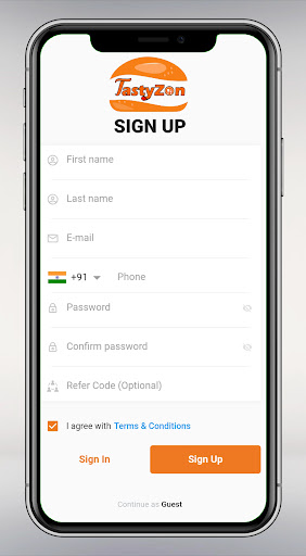 TastyZon: Food Delivery Screen 3