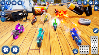 Superhero Bike Tabletop Racing - Screenshot 3
