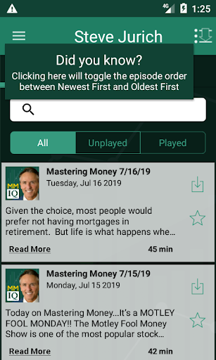 Mastering Money Screen 2