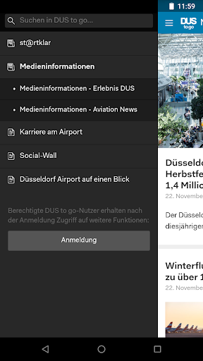 DUS to go Screen 2