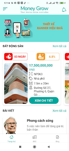 Android application MoneyGrow screenshort