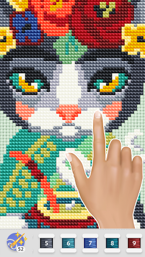Cross Stitch Club u2014 Color by Numbers with a Hoop 1.4.33 screenshots 1