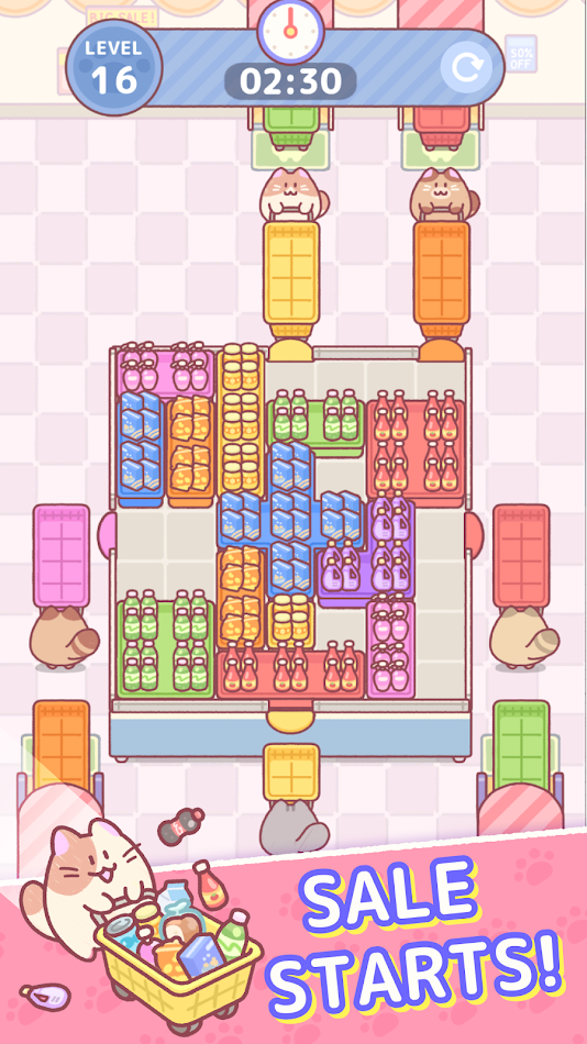 #5. Shopping Cat Jam (Android) 来自: USAYA Co., Ltd.