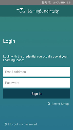 Android application CAE LS Mobile Application screenshort