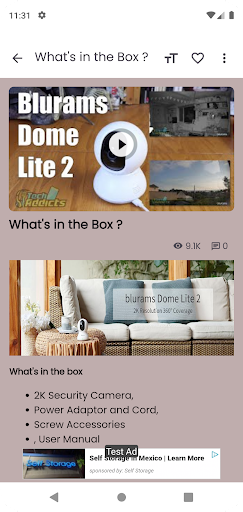 Blurams Dome Lite 2 Cam Guide