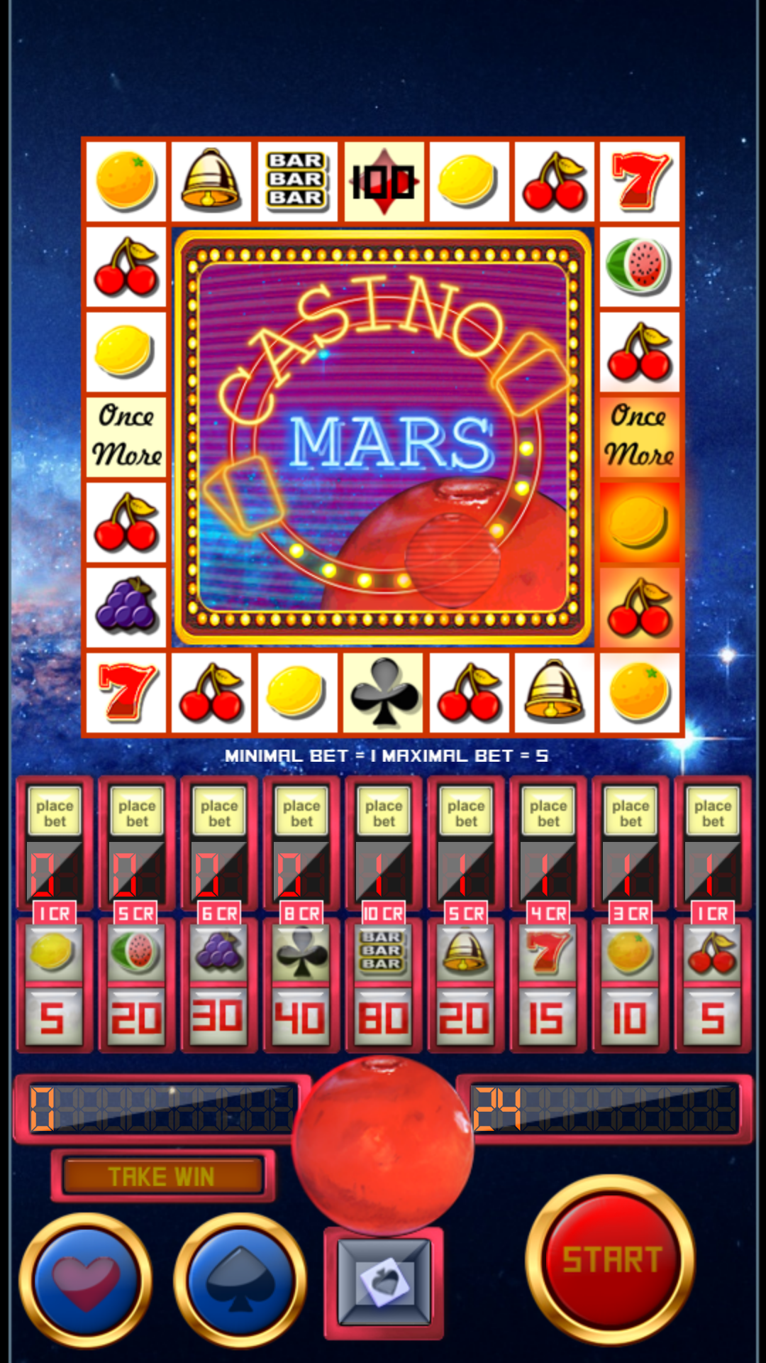 Android application slot machine casino mars screenshort