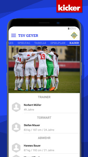 Android application TSV Geyer screenshort
