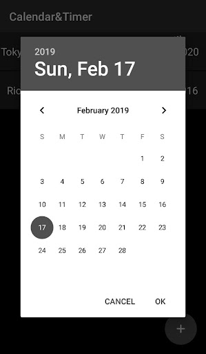 Calendar & Timer Screen 3