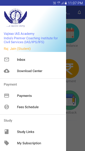 Vajirao IAS Academy Screen 2