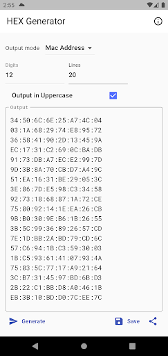 HEX Generator Screen 3