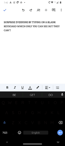 Android application Blank Keyboard:Typing Practice screenshort