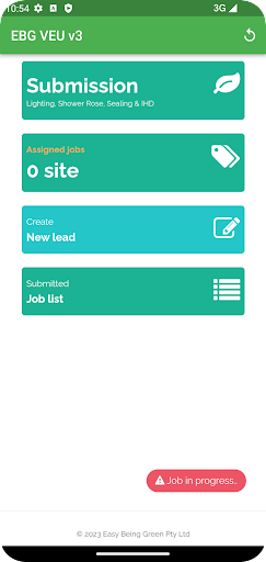 Android application EBG VEU v3 screenshort