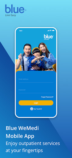 Android application Blue WeMedi screenshort