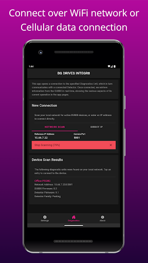 Android application BG Drives Integr8 screenshort