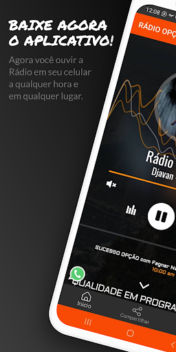 Android application Rádio Opção screenshort