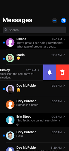 Messages - Texting OS 18 Screen 3