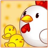 카톡테마 귀요미 닭가족 icon