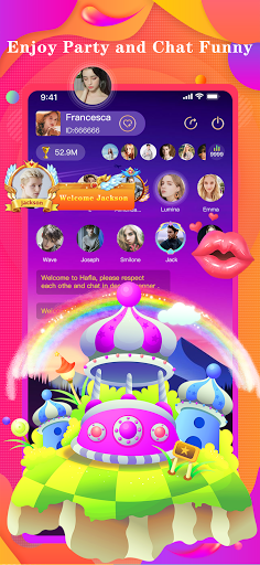 Hafla - Group Voice Chat Room Screen 2