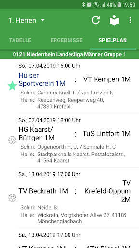 Hülser Sportverein Handball Screen 2