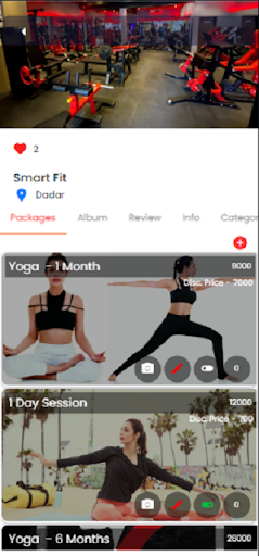 Android application GymOS Admin screenshort