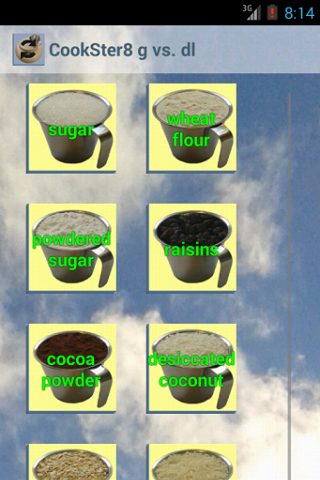 Android application g vs. dl CookSter 8 screenshort