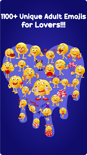 Adult Emoji Sticker Keyboard Screen 2
