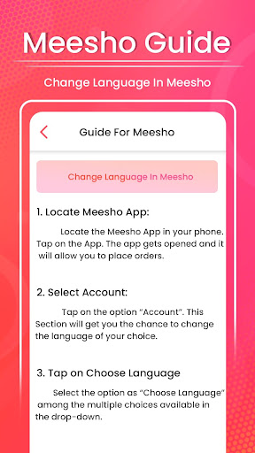 Messho guide app