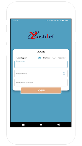 Android application Yashtel Partner screenshort