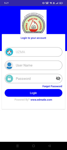 Android application UZMA ENGLISH SCHOOL screenshort