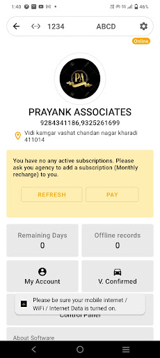 Android application PRAYANK ASSOCIATES screenshort