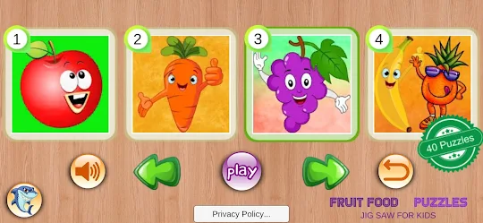 Fruit Food Puzzles