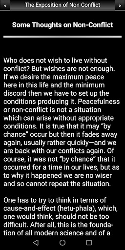 The Exposition of Non-Conflict Screen 3