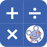 Cute mouse calculator icon