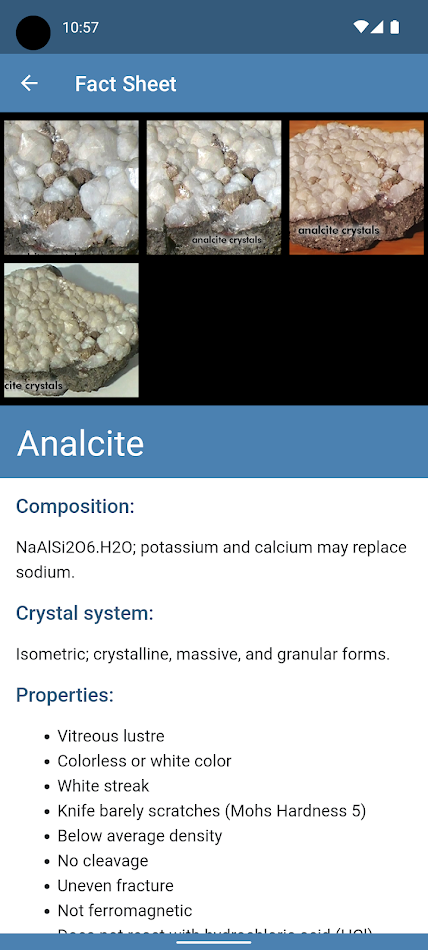 #4. Minerals Key (Android) โดย: LucidMobile