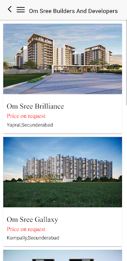 Android application omsree screenshort