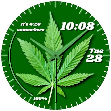 RB420 Marijuana Watchface Screen 2
