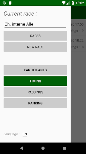 Race Timekeeper Screen 2