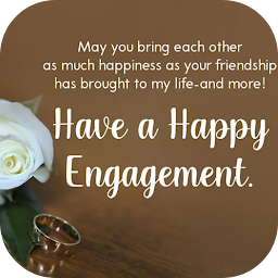 Icon image engagement wishes for friend