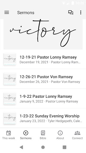 Victory Baptist Denver NC Screen 2