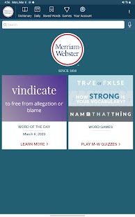 Dictionary - Merriam-Webster لقطة شاشة