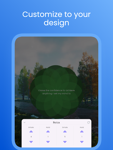 Screenshot of Breathe to Relax: Affirmations