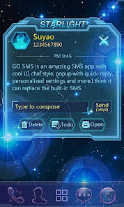 Captura de Pantalla 3 GO SMS PRO STARLIGHT THEME android