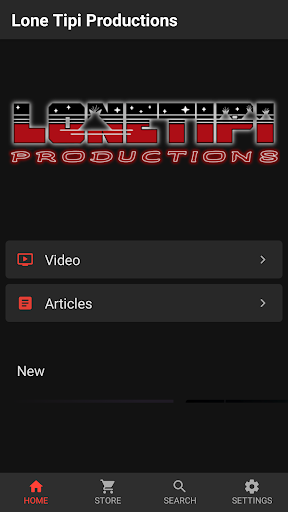 Android application Lone Tipi Productions screenshort