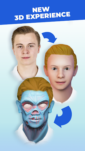 Head morph: photo warp 3D face Screen 3