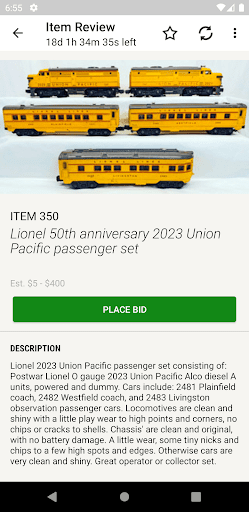 Elliott Auctions Screen 3